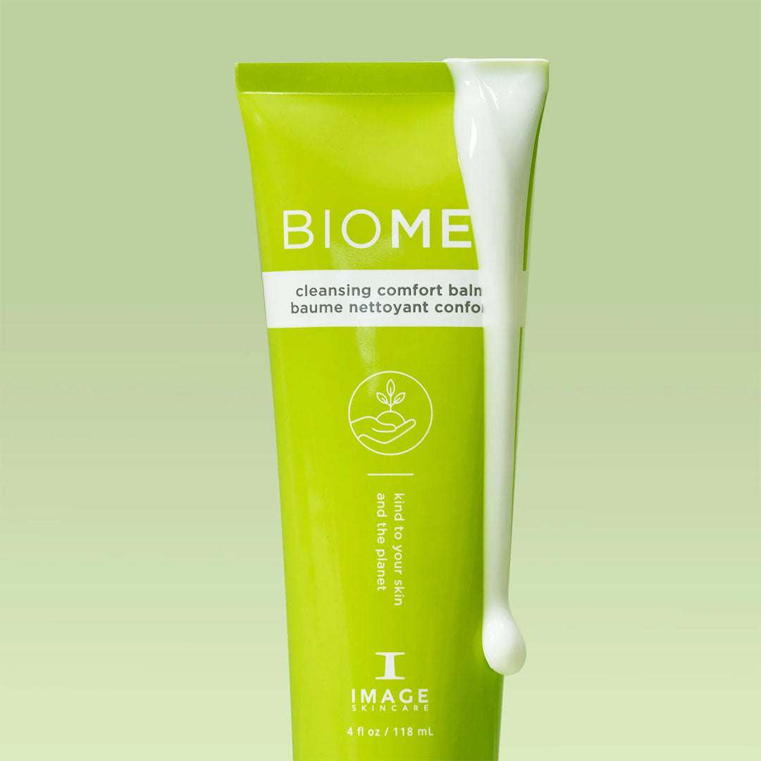 BIOME+ Cleansing Comfort Balm gentle cleansing balm with fermented squalane and nourishing plant oils for hydrated, soft skin
