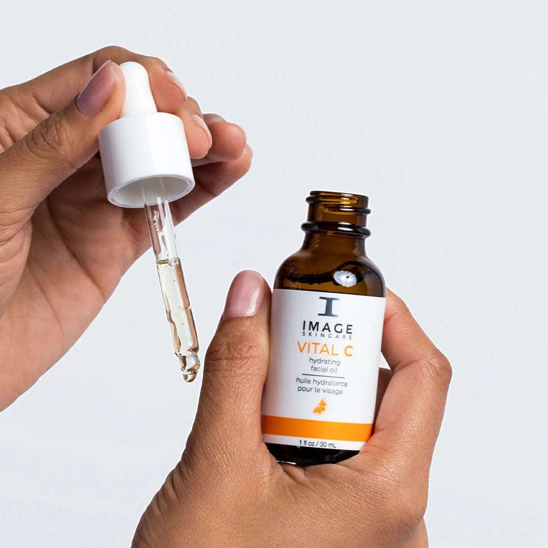 VITAL C Hydrating Facial Oil nourishing blend of argan, sea buckthorn, and grape-seed oils for radiant, moisturized skin