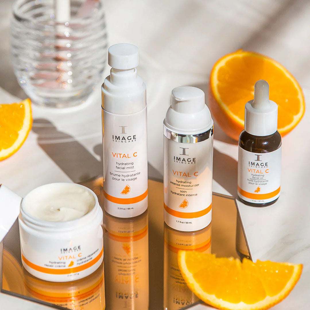 VITAL C Hydrating Facial Oil nourishing blend for dry, dull skin with argan, sea buckthorn, and grape-seed oils