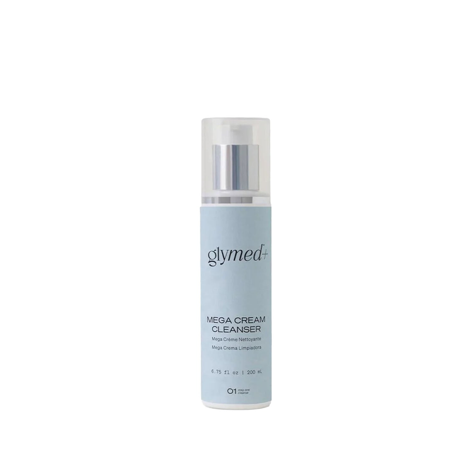 Mega Cream Cleanser bottle for gentle makeup removal with vitamin E antioxidant benefits