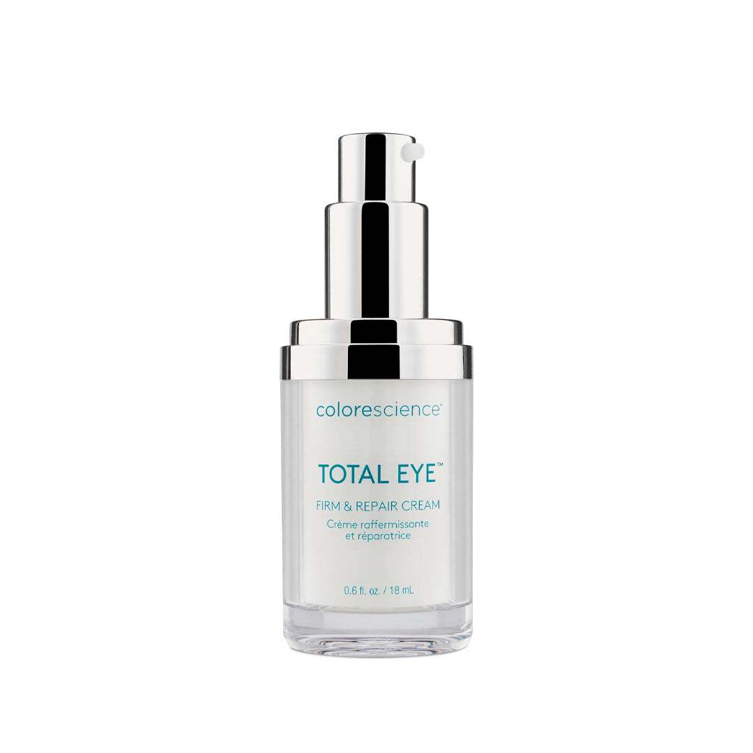 Total Eye® Firm & Repair Cream packaging with nourishing anti-aging ingredients for firm, bright under-eye skin