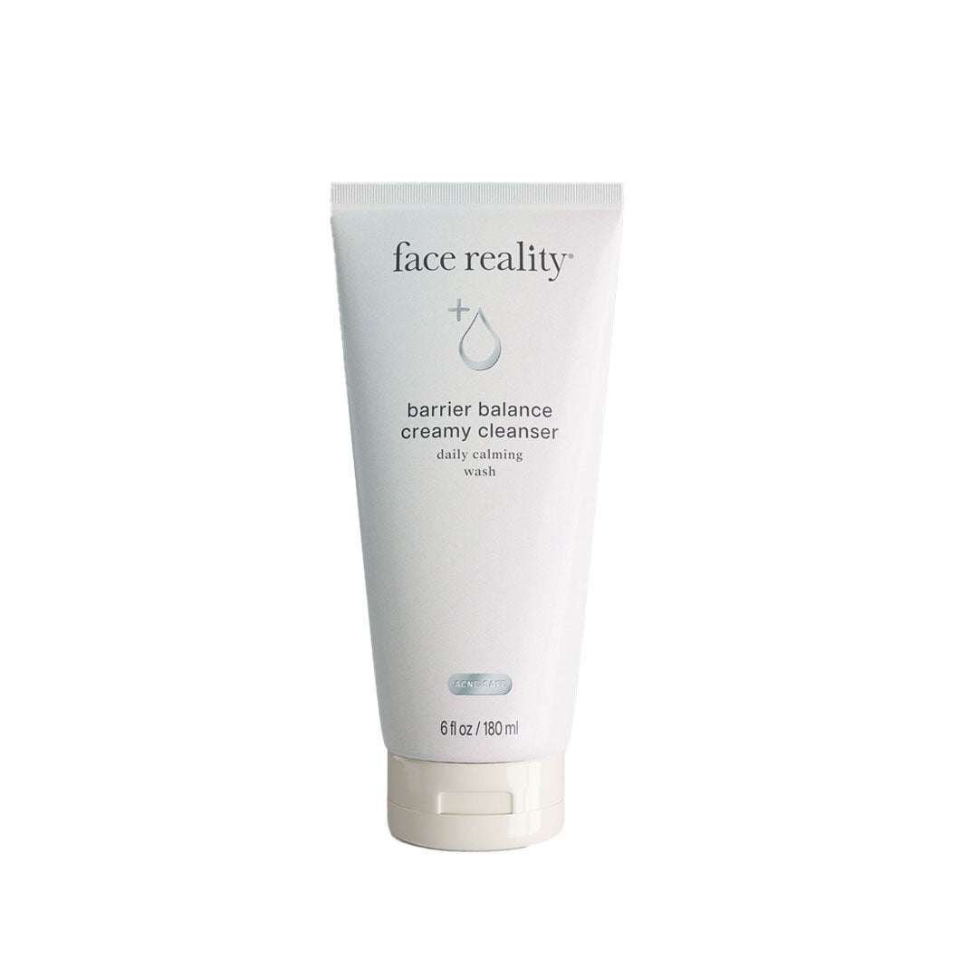 Barrier Balance Creamy Cleanser tube for acne-prone skin hydration and soothing