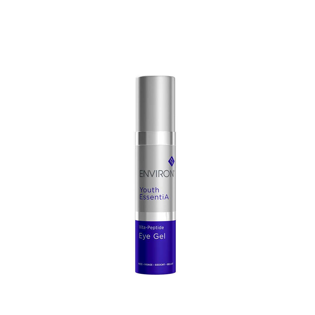 Vita-Peptide Eye Gel bottle for reducing fine lines and wrinkles with Vitamin A benefits