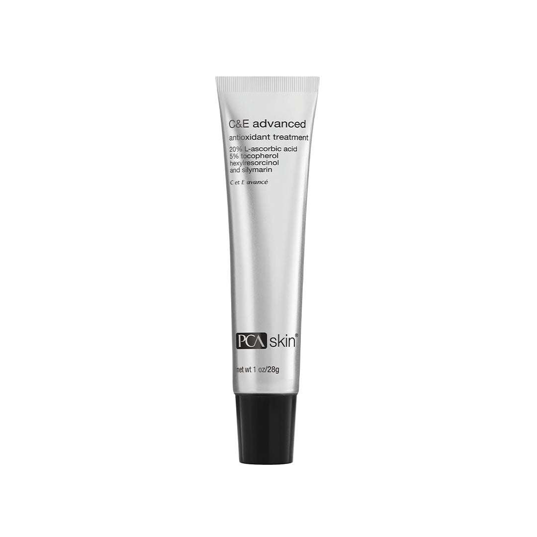 C&E Advanced Antioxidant Treatment tube by PCA Skin for reducing dark spots and signs of aging
