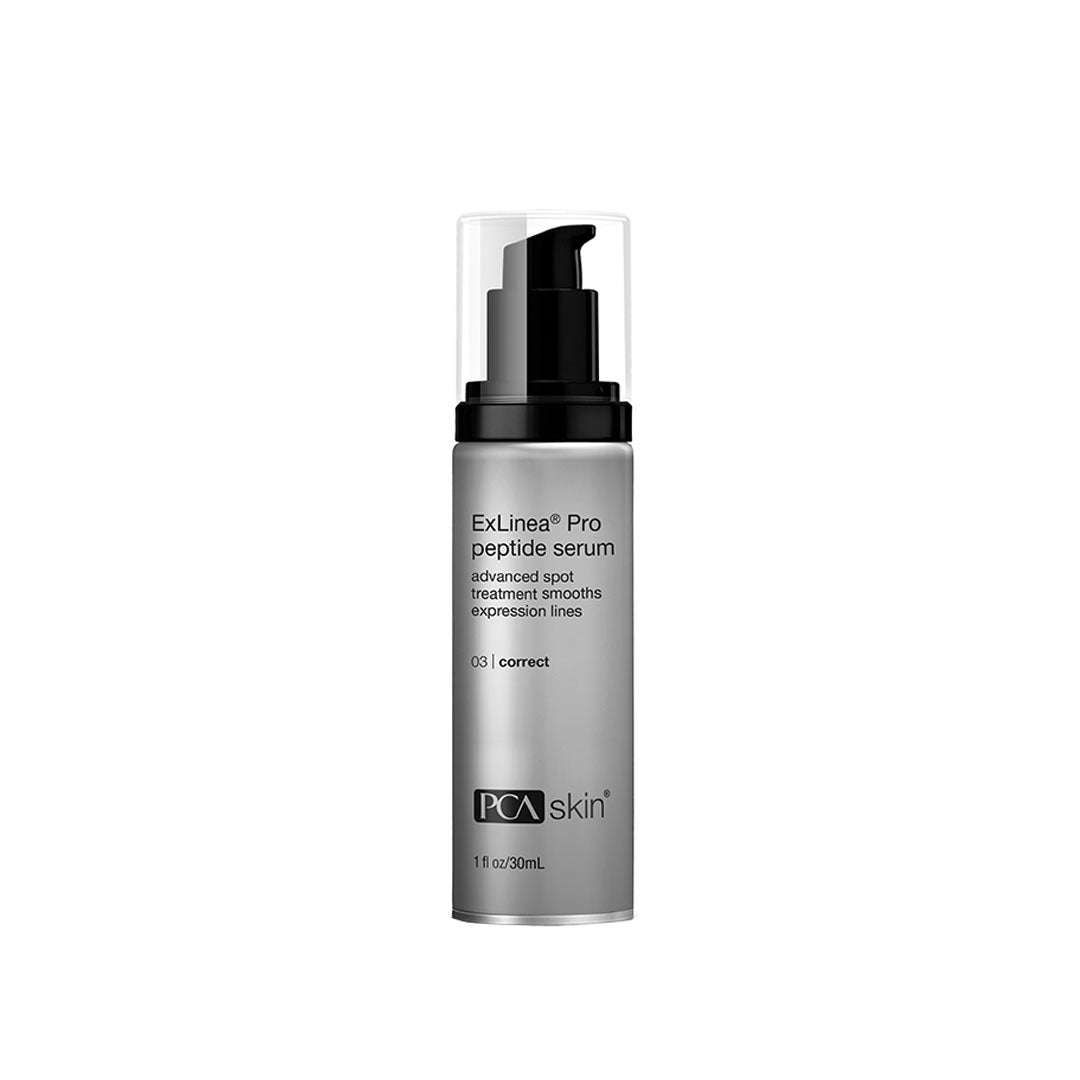 PCA Skin ExLinea Pro Peptide Serum bottle for reducing expression lines and firming skin
