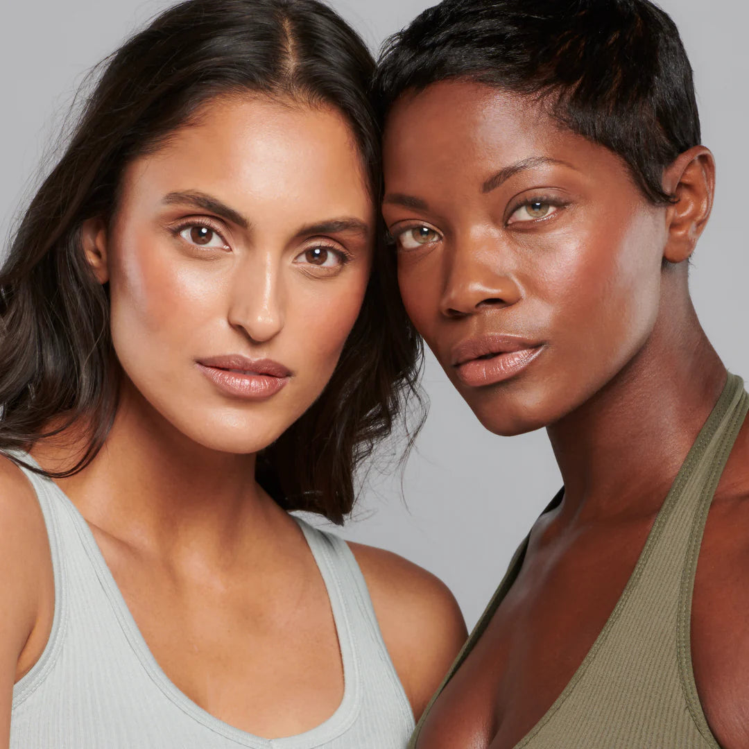 two women wearing colorscience flex glow spf