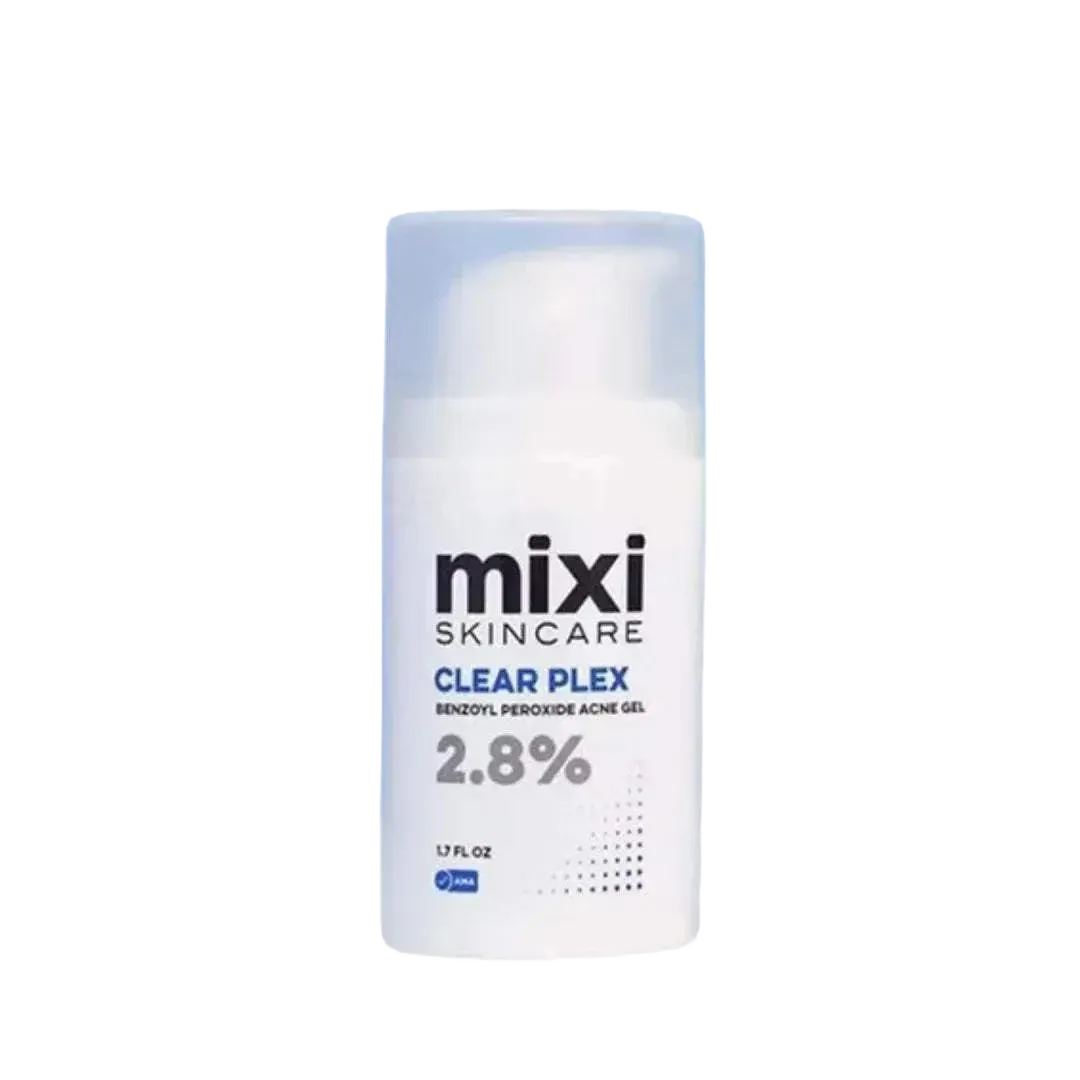 Clear Plex Acne Gel 2.8% benzoyl peroxide acne treatment in clear gel form